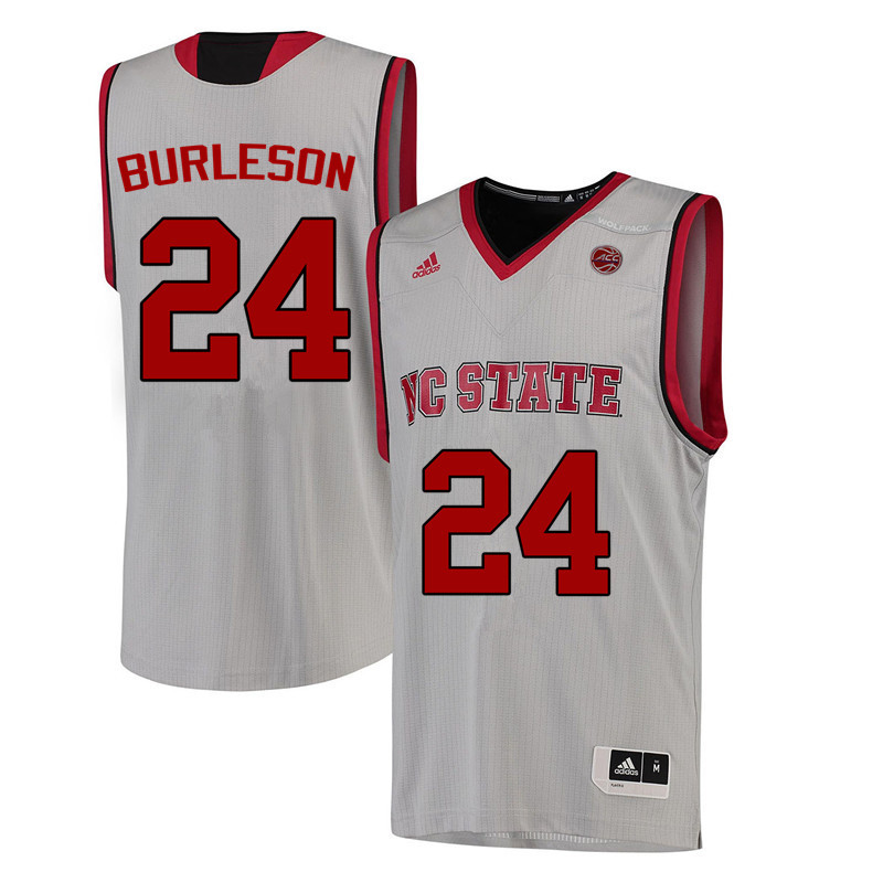 Men NC State Wolfpack #24 Tommy Burleson College Basketball Jerseys-White